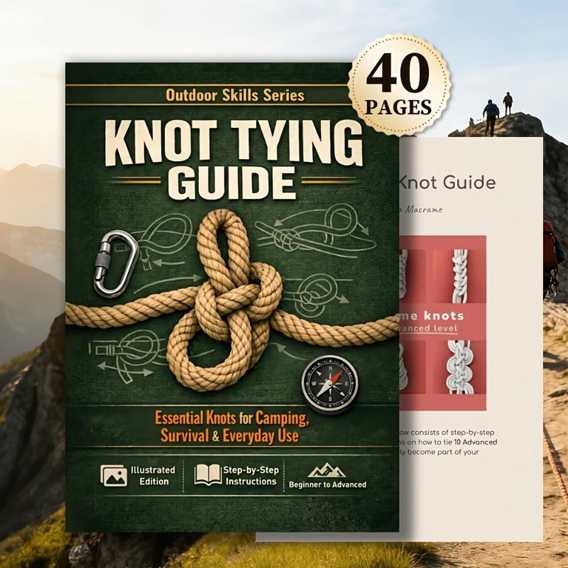Essential Knot Tying Guide Boo - مراجعة Outdoor Adventure Travel وسعره