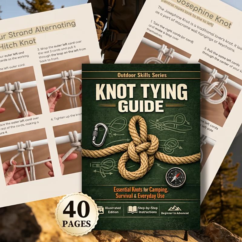 Essential Knot Tying Guide Boo - مراجعة Outdoor Adventure Travel وسعره