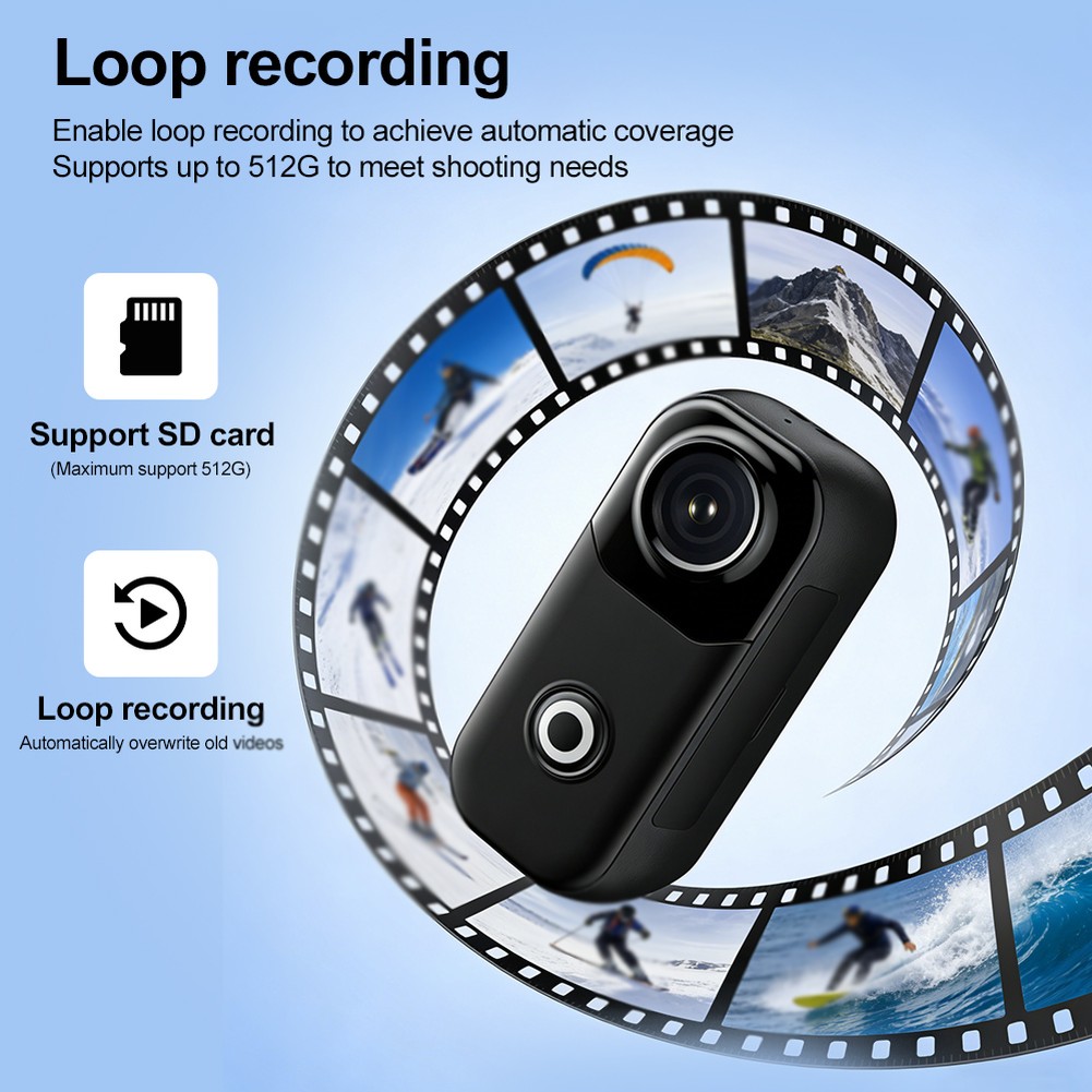 4K Thumb Action Camera Video R - مراجعة Outdoor Adventure Videos وسعره