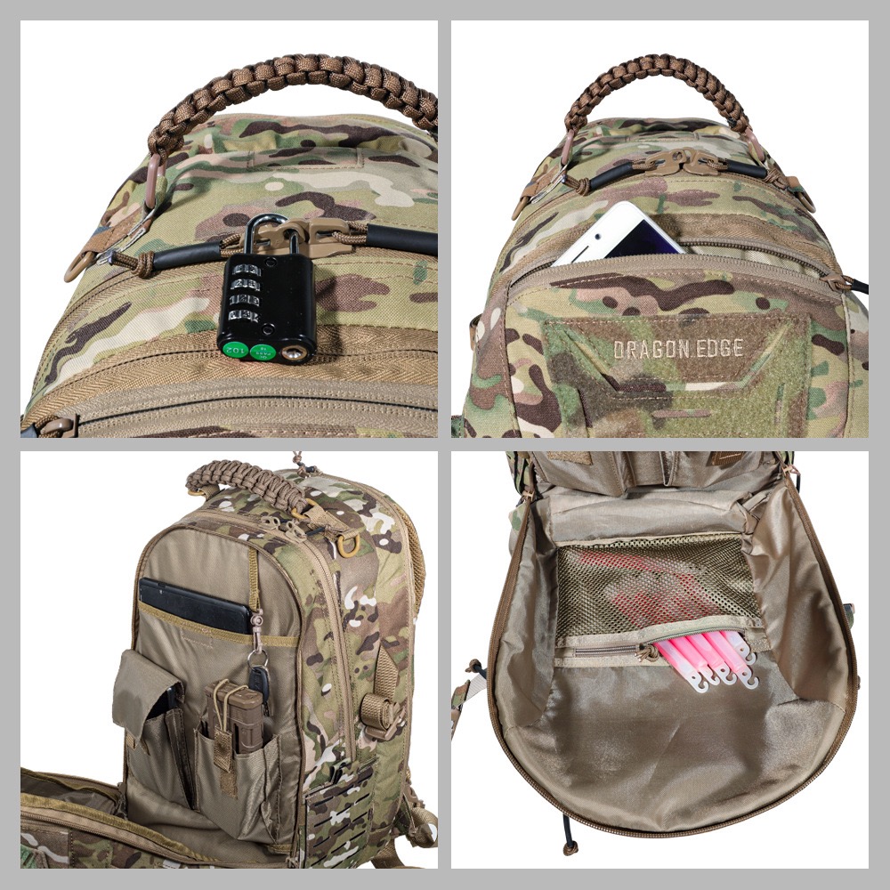 Nylon Large Capacity Waterproo - مراجعة Outdoor Adventure Videos وسعره