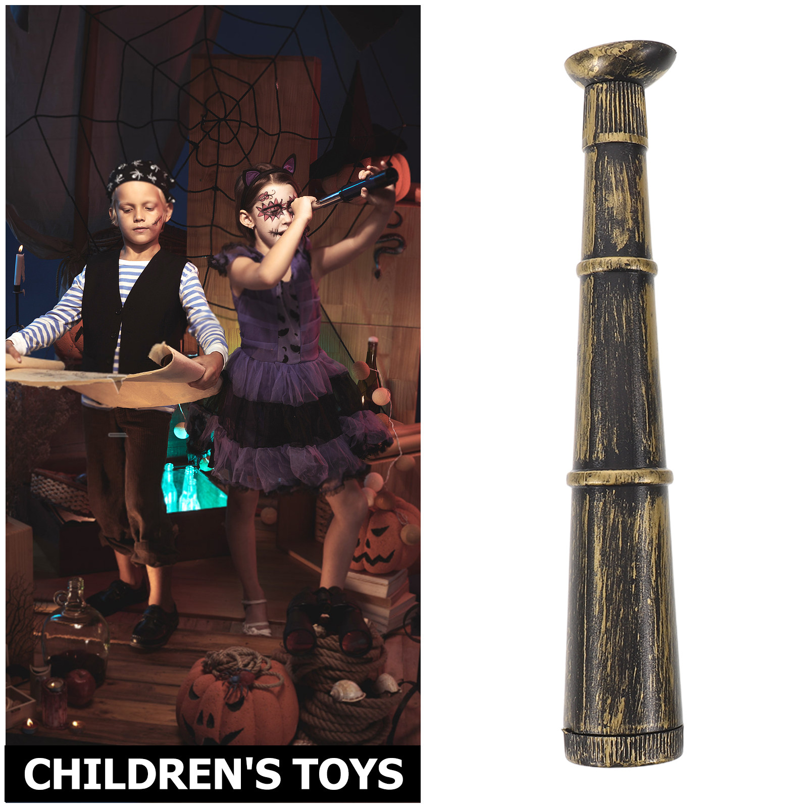 5Pcs Pirate Monocular Spyglass - مراجعة Outdoor Adventure Birthday Party وسعره