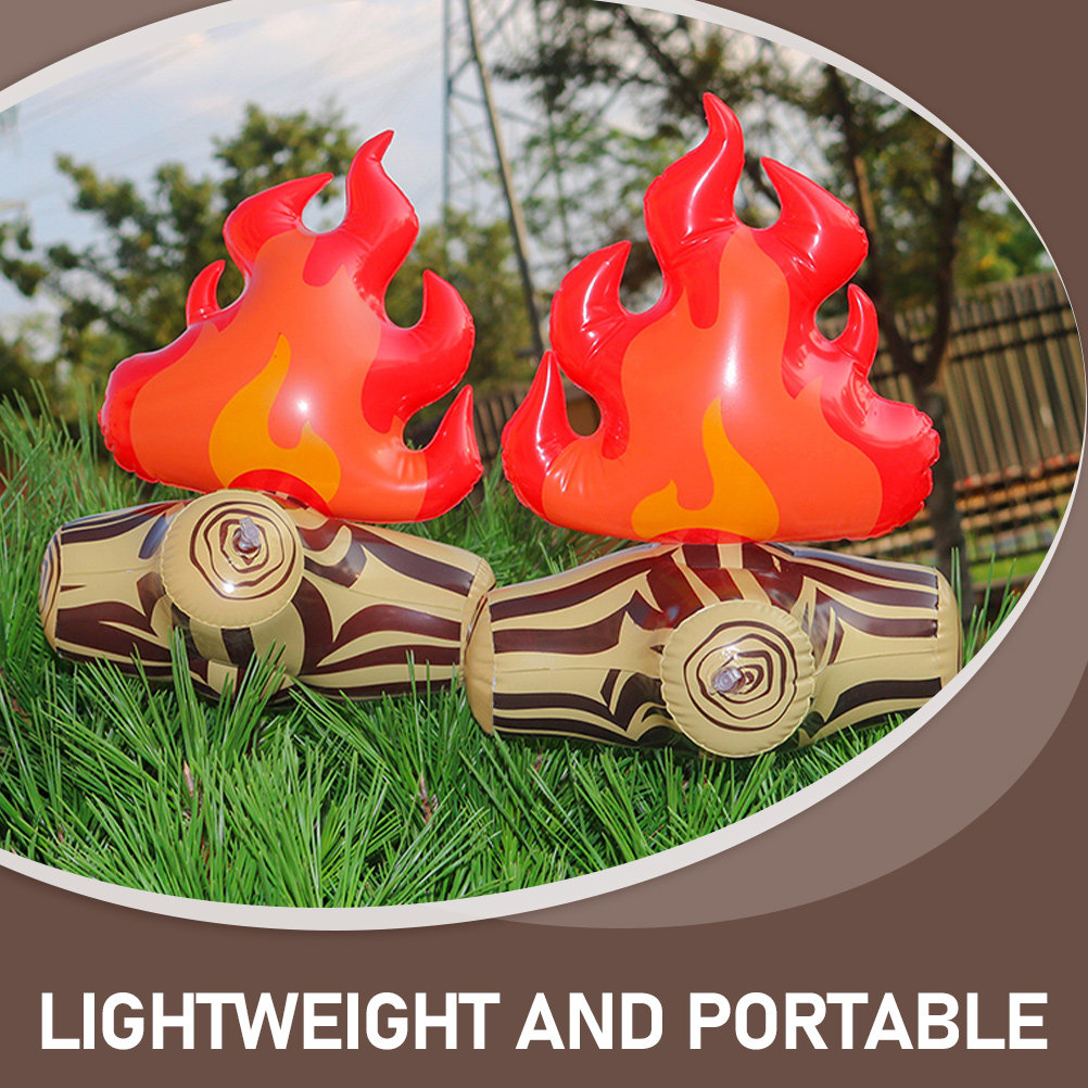 4Pcs Compact Inflatable Campfi - مراجعة Outdoor Adventure Birthday Party وسعره