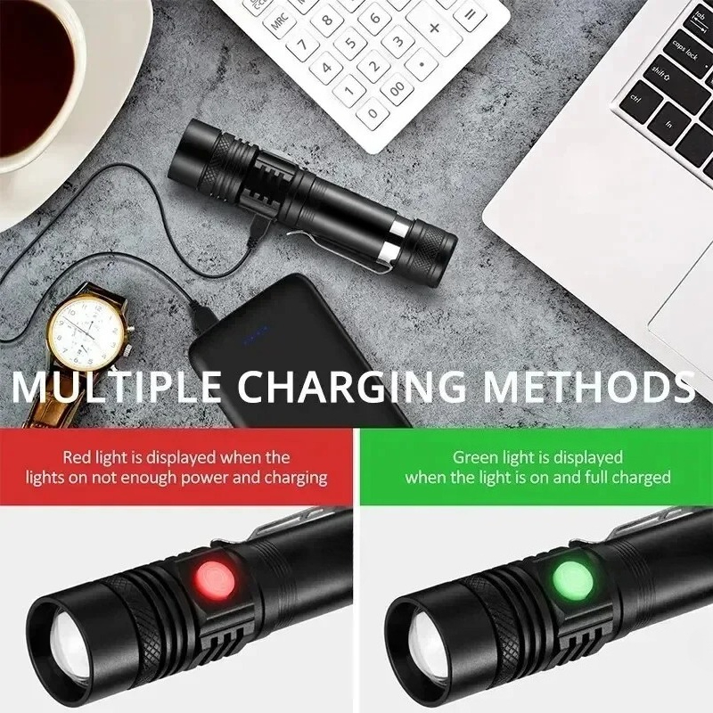 Rechargeable T6 Handheld Flash - مراجعة Outdoor Adventure Travel وسعره