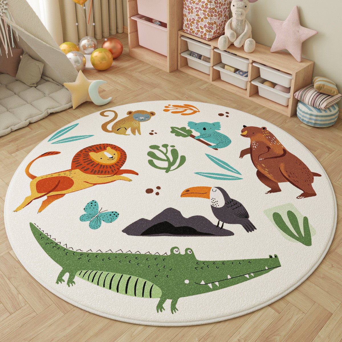 Fun in the Park Kids Round Rug - مراجعة Outdoor Adventure For Kids وسعره