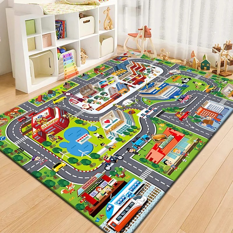 Colorful Kids City Map Play Ma - مراجعة Outdoor Adventure For Kids وسعره