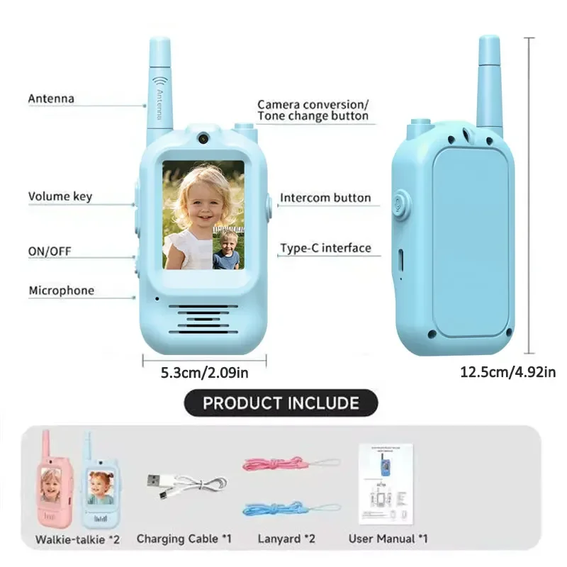 2pcs Kids Video Walkie Talkie  - مراجعة Outdoor Adventure Videos وسعره