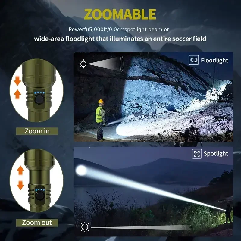 Ultra Powerful Flashlight Conc - مراجعة Outdoor Adventure Travel وسعره