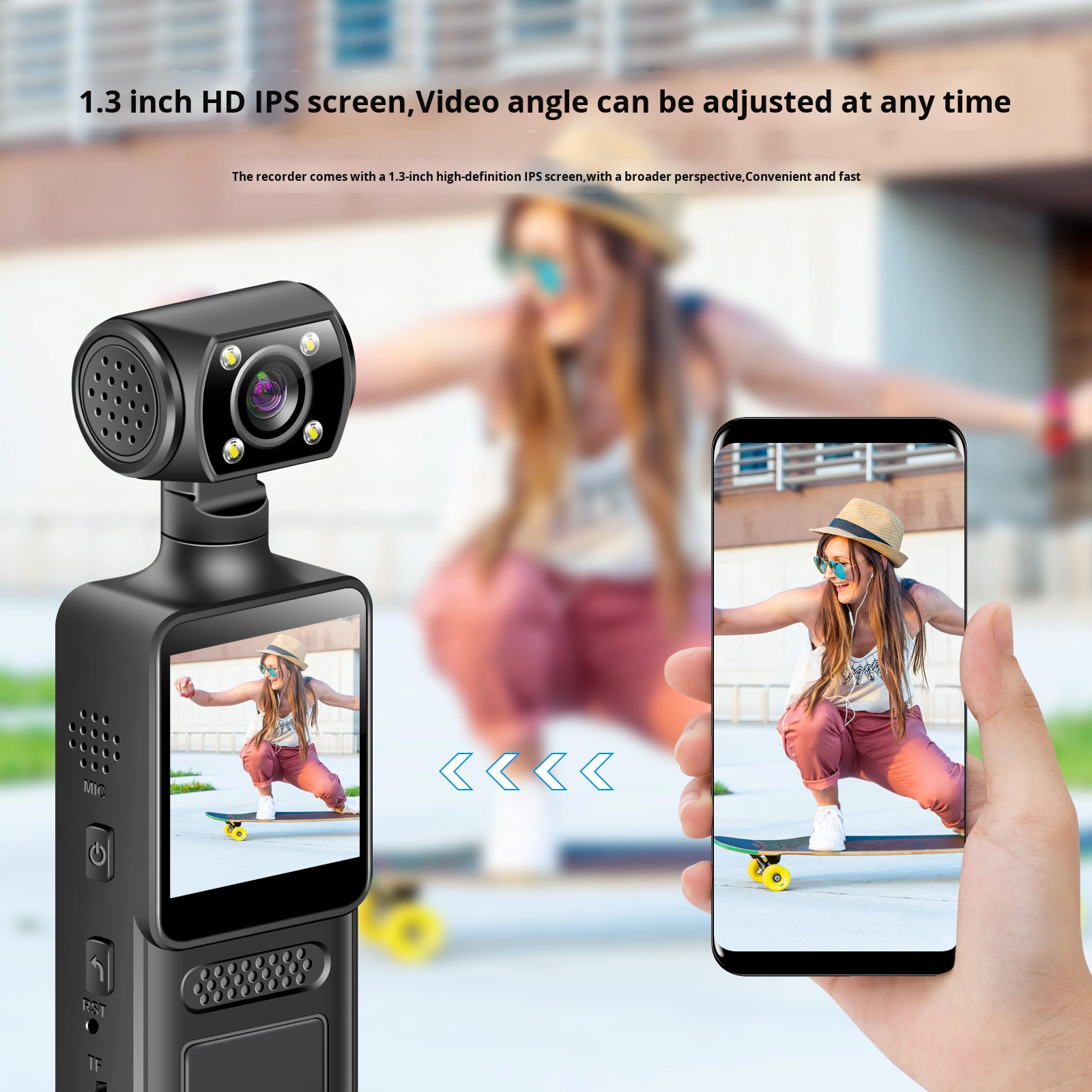 Portable HD WiFi Body-Worn Cam - مراجعة Outdoor Adventure Videos وسعره