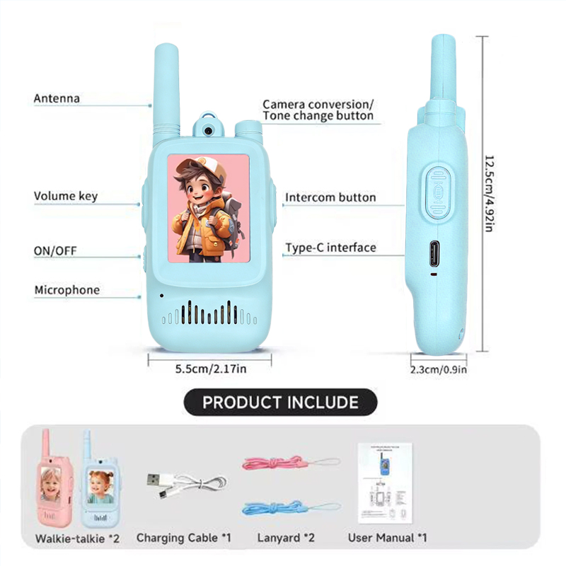 2pcs kids Video Walkie Talkie  - مراجعة Outdoor Adventure Videos وسعره