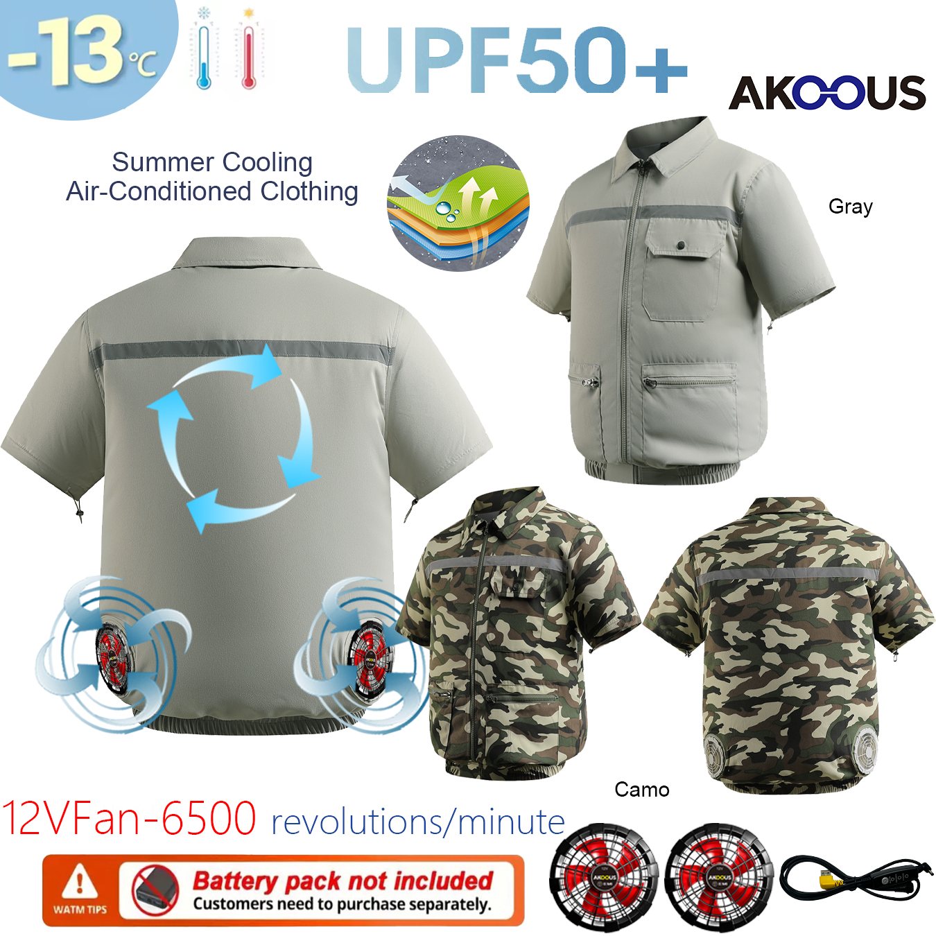 Summer USB 12V/5V Air Conditio - مراجعة Outdoor Adventure Clothing وسعره