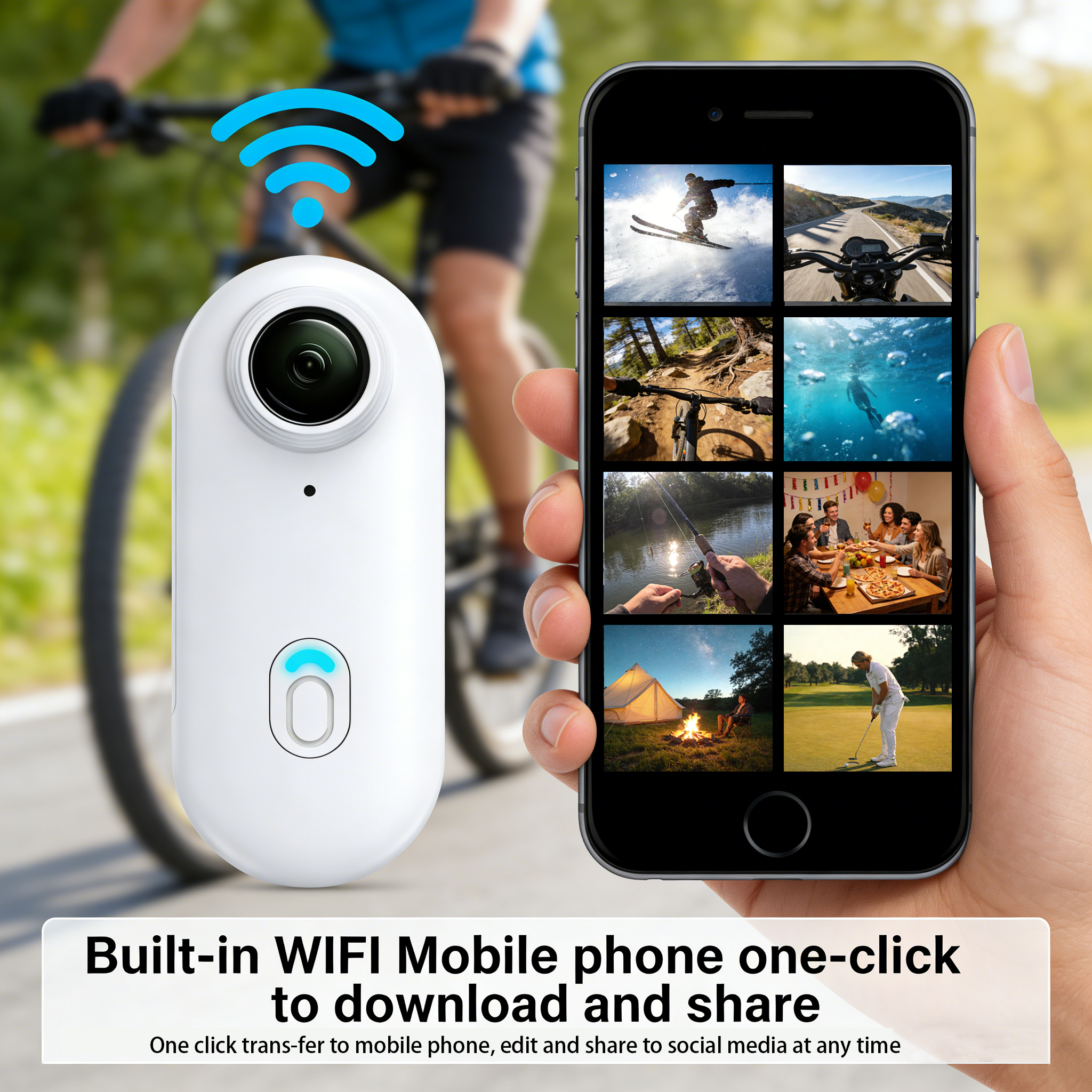 4K Anti Shake Action Camera EI - مراجعة Outdoor Adventure Videos وسعره